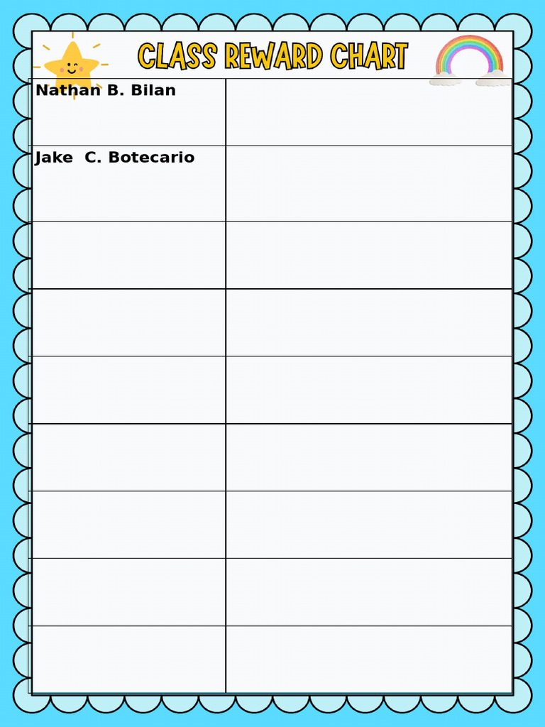 Reward Chart | PDF