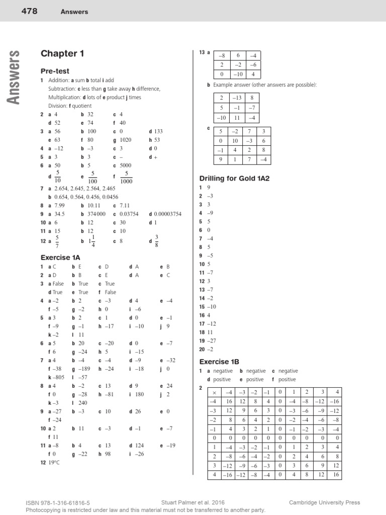 Goldnsw9 Ans | PDF | Elementary Mathematics | Numbers