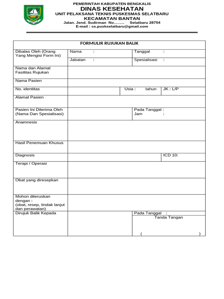 Rujukan Balik | PDF