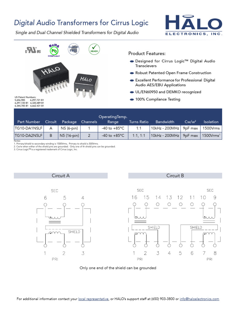 Discrete Digitalaudio CS8420 | PDF | Transformer | Electrical Engineering