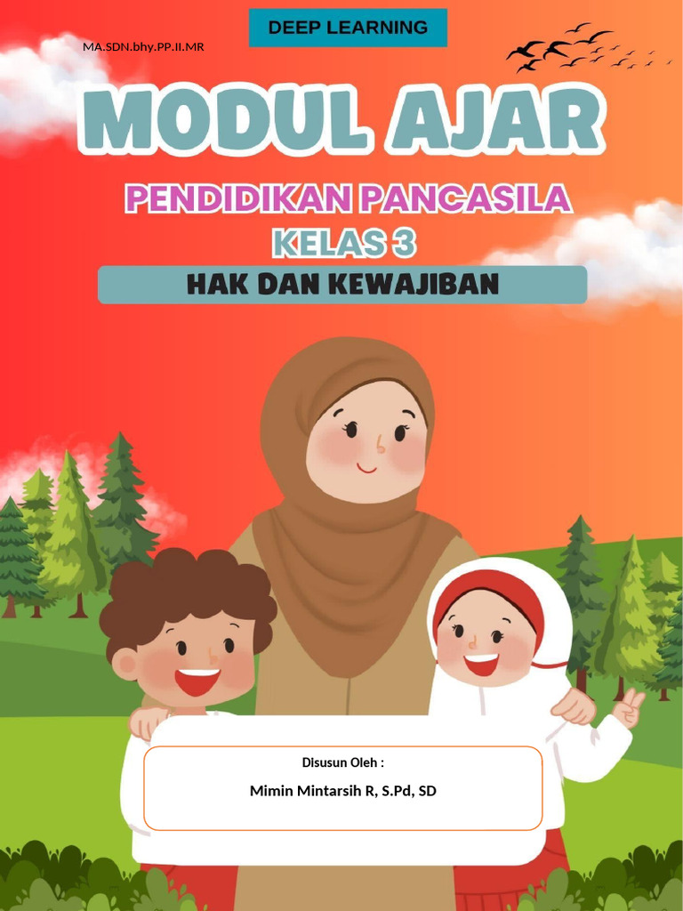 Modul Ajar Kelas 3 PKN (Hak & Kewajiban) Kelas 3 | PDF