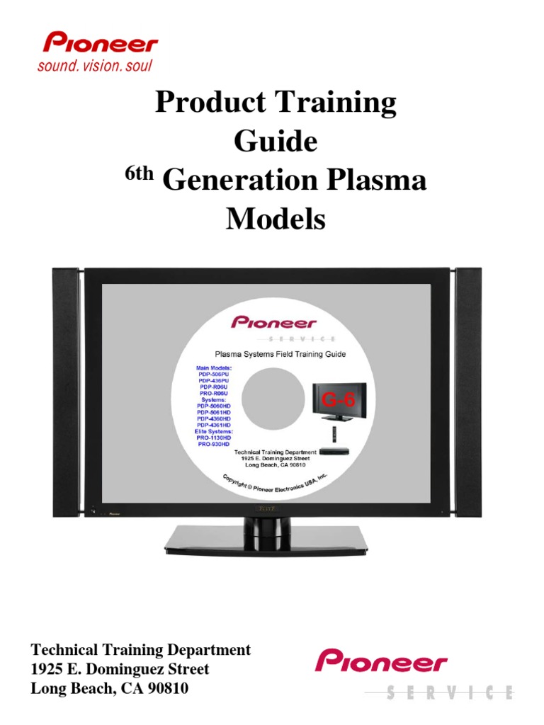 Training de Pioneer Plasma 6 Generacin | Electrical Impedance | Power Supply