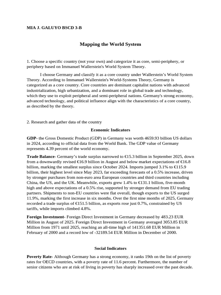 Mapping The World System | PDF | Cost Of Living | World Systems Theory