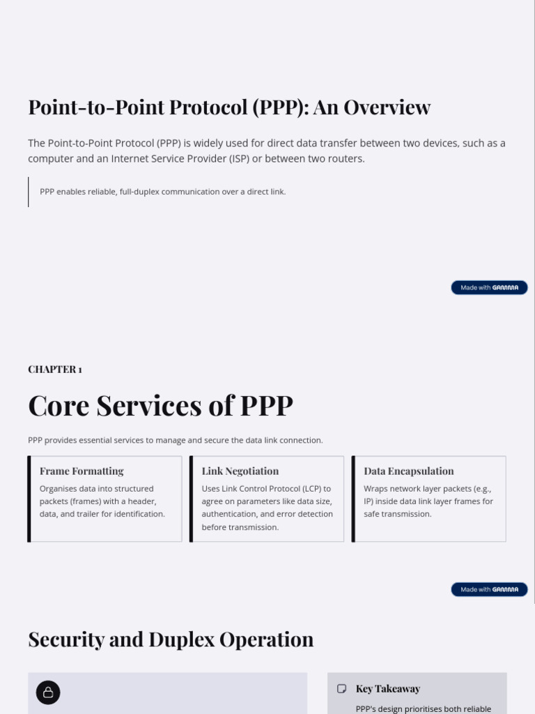 Point To Point Protocol PPP An Overview | PDF | Internet | Wide Area ...