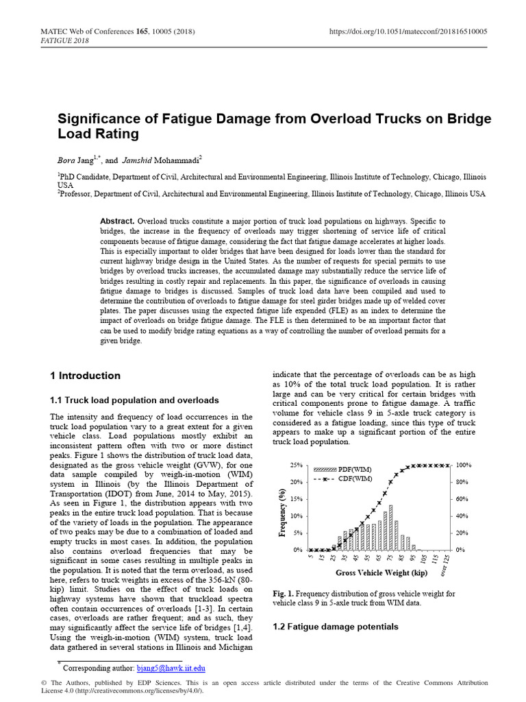 Significance of Fatigue Damage From Over | PDF | Fatigue (Material ...