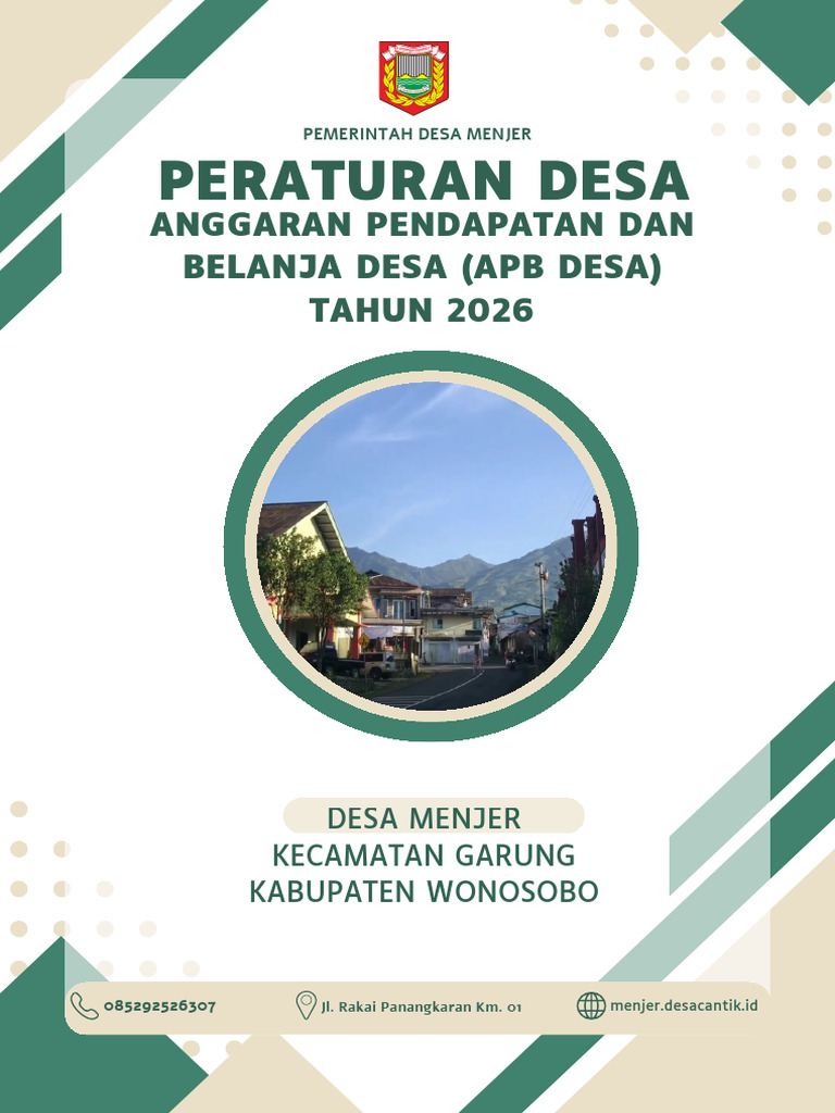 Cover Apb Desa 2026 | PDF
