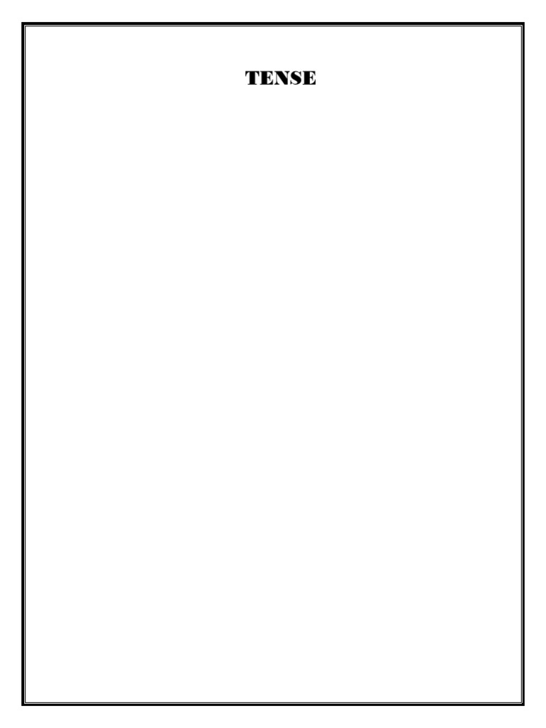 Tense Practice Sheet 80 Questions | PDF
