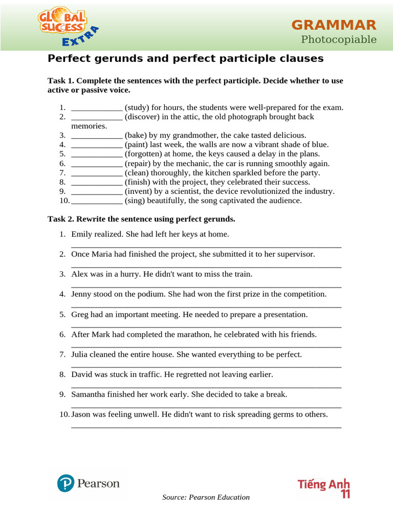 GS11 - Unit 7 Extra - Grammar | PDF | Chess Openings | Grammar