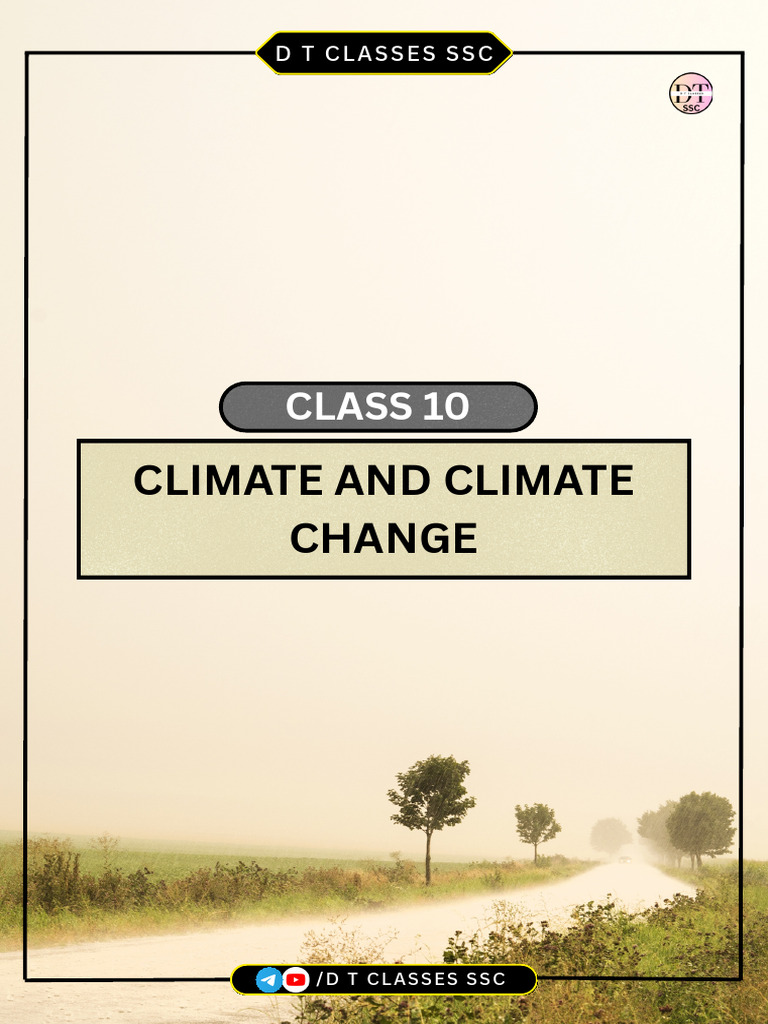 Geography Class 10 Climate & Climate Change | PDF