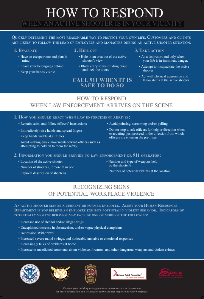 Active Shooter Poster