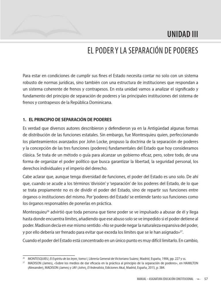 Unidad 03 | PDF | Judicaturas | Separación de poderes