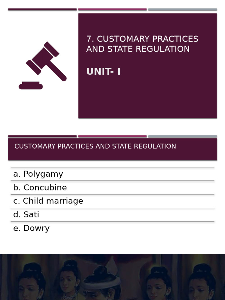 Customary Practices | PDF | Polygamy | Marriage
