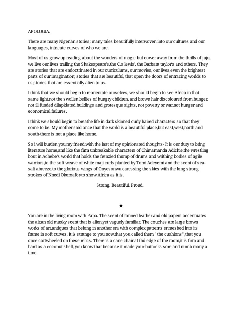 Apologia | PDF