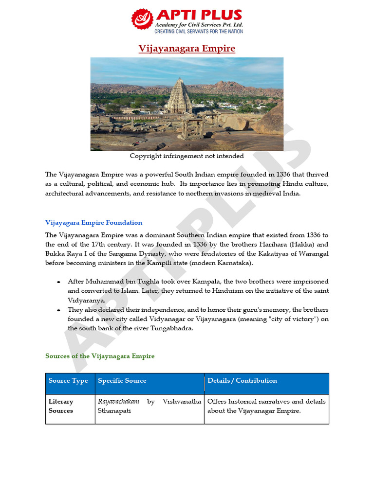 Vijayanagara Empire | PDF
