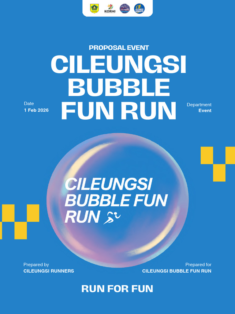 Proposal Event Cileungsi Bubble Fun Run | PDF