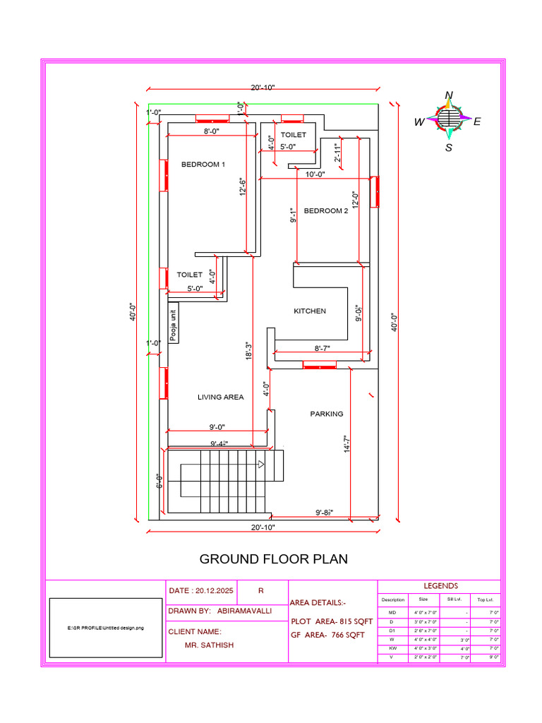 Mr.sathish Floor Plan Option 2 | PDF