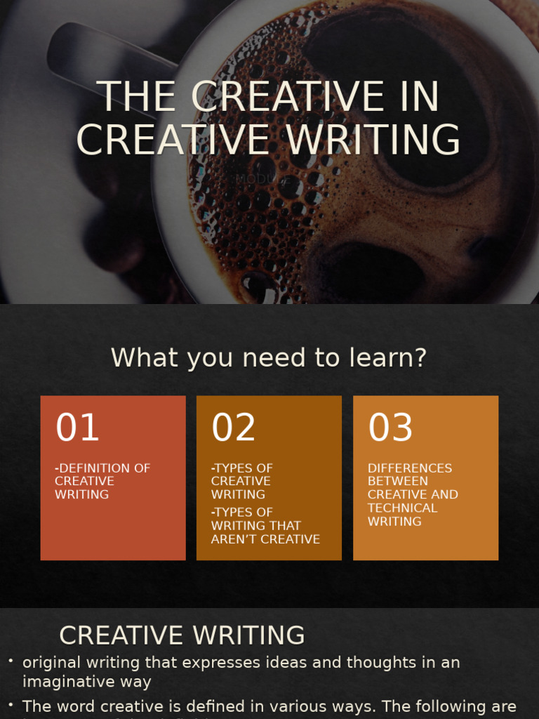 Module 1 The Creative in Creative Writing | PDF | Poetry | Narrative
