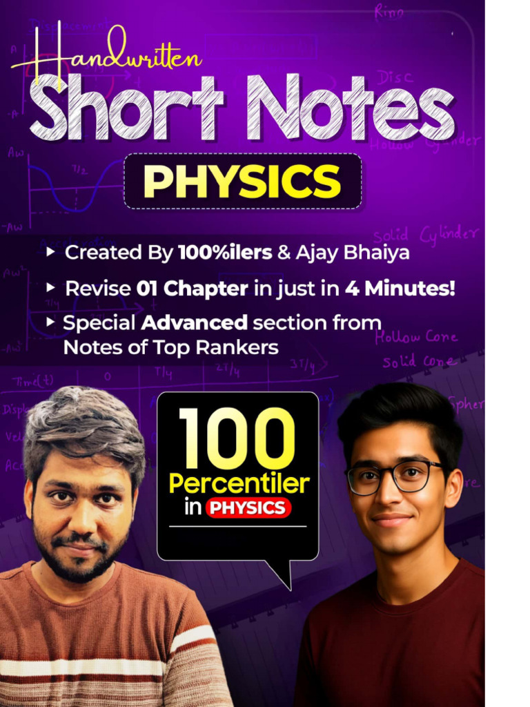 Ajay Singh Short Notes 11th Physics PDF | PDF