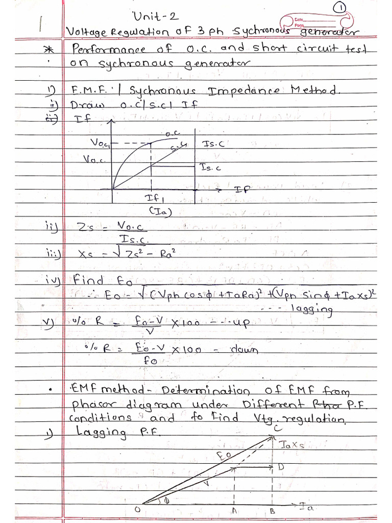 Electrical Machine 2 'Unit 2' | PDF