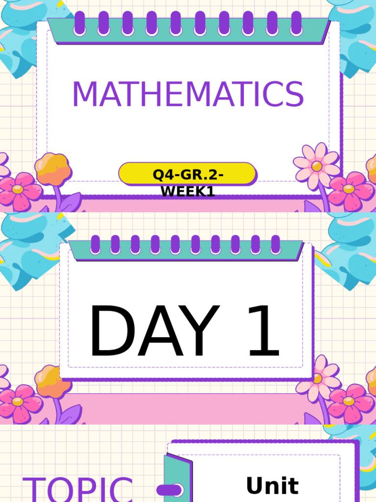 WEEK1 MATHEMATICS | PDF | Division (Mathematics) | Algebra