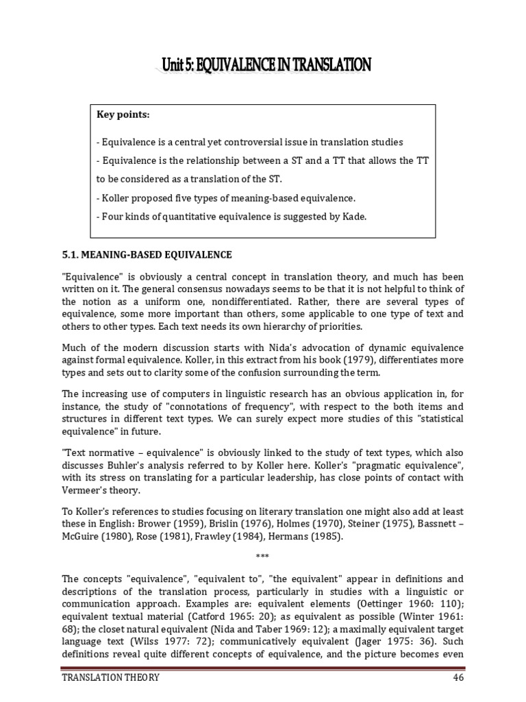 9.1 Handouts | PDF | Translations | Linguistics