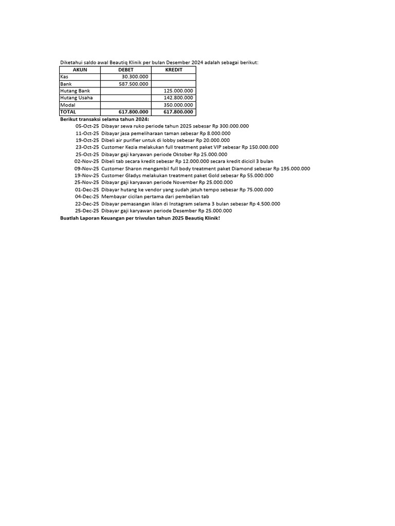 Latihan Soal UAS 2 | PDF
