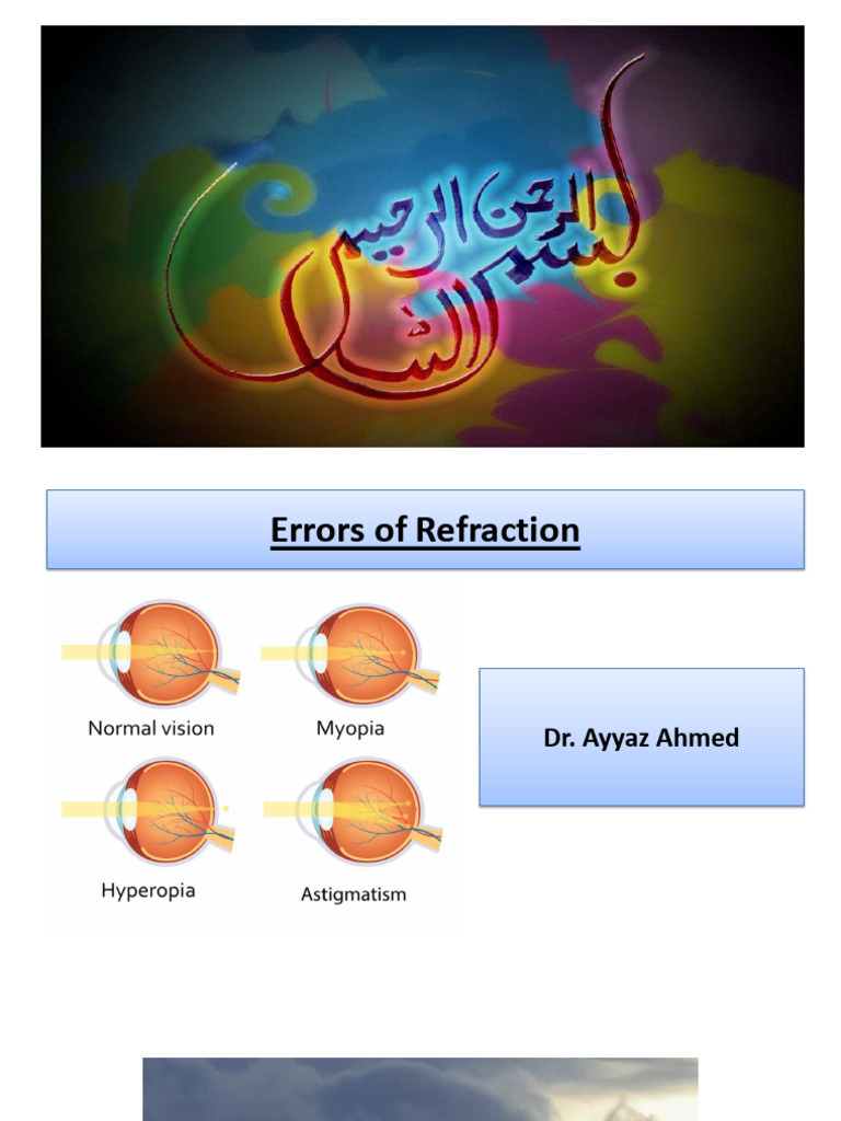 Lecture-Errors of Refraction 25 | PDF | Myopia | Eye