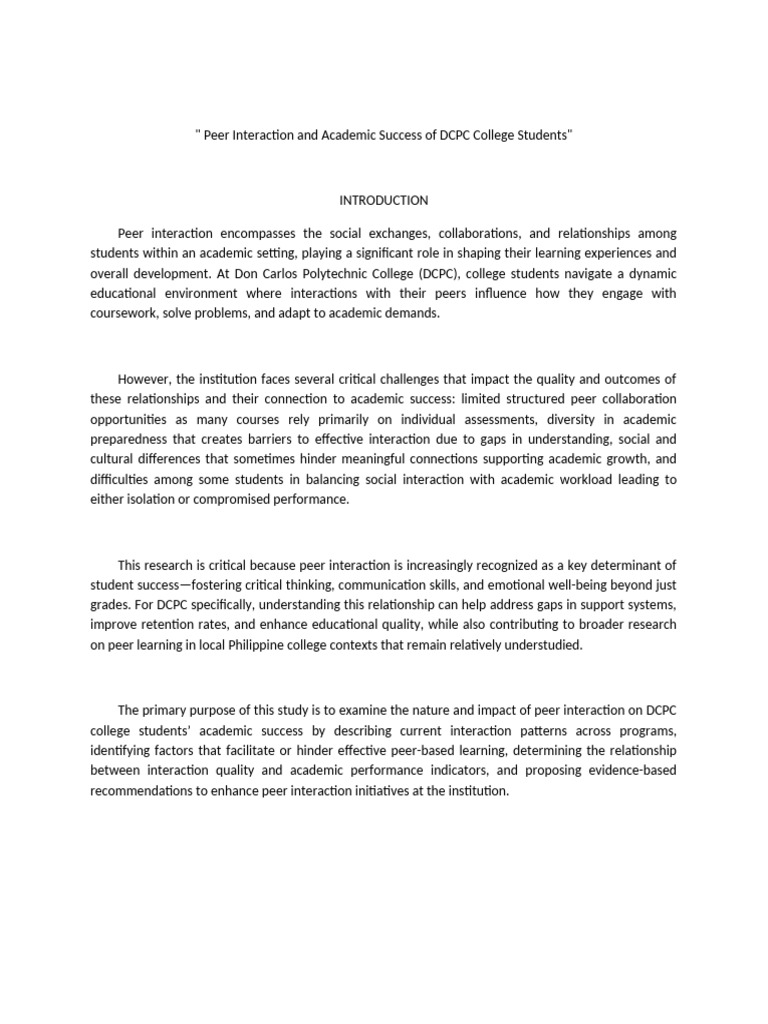 Peer Interactio WPS Office | PDF | Learning | Social Psychology