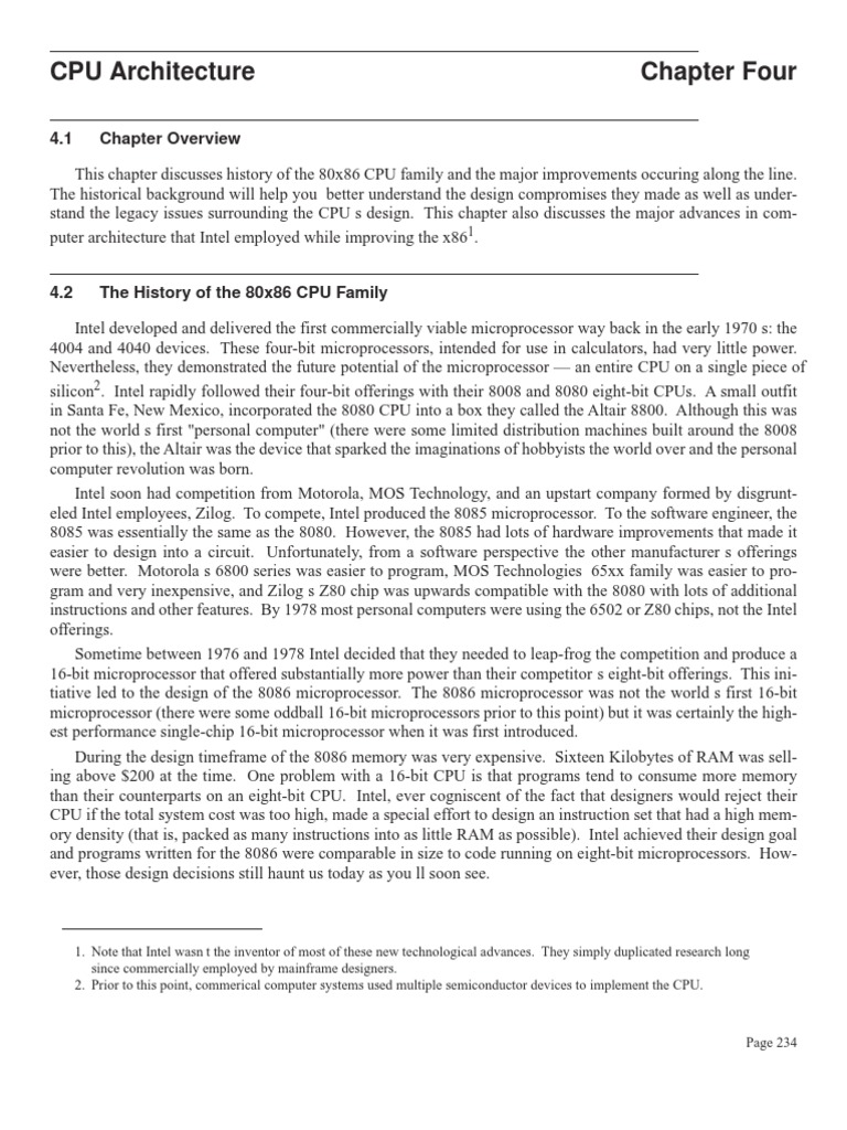 Cpu Architecture | PDF | Computers