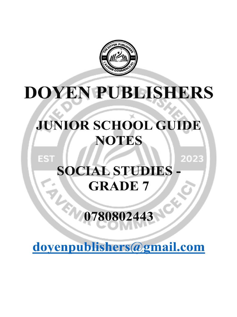 Grade 7 - Social Studies Teaching Notes | PDF