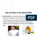 Top 10 Chefs in The World 2009