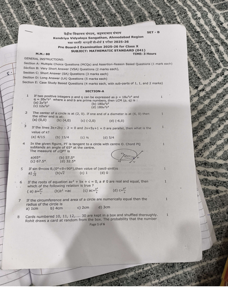 KV PB Set B Sample Paper 9 | PDF
