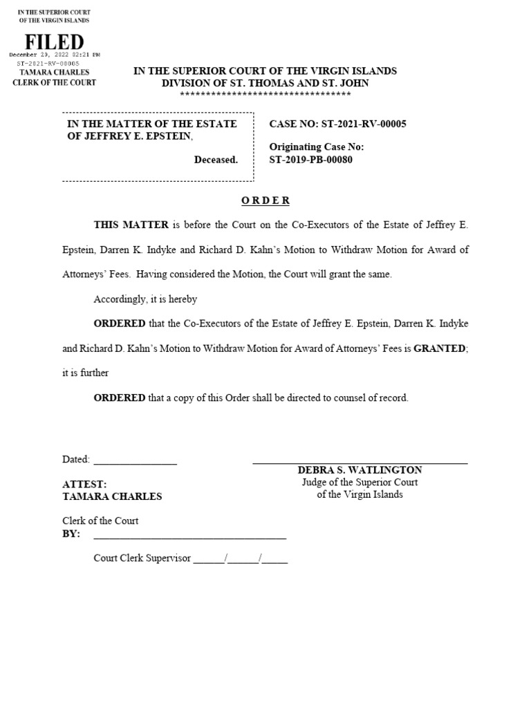 2022.12.20 Notice - Proposed Order | PDF