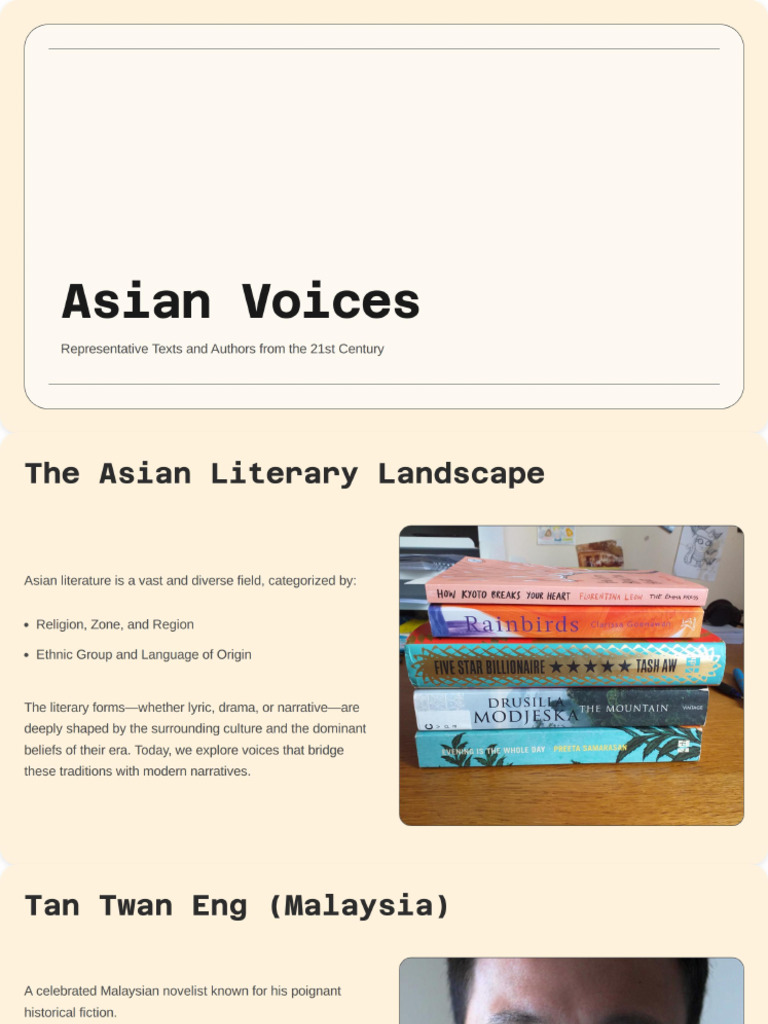 Asian Literature Voices | PDF