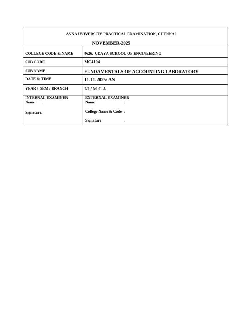 Fa Question Paper Front Cover Converted New | PDF
