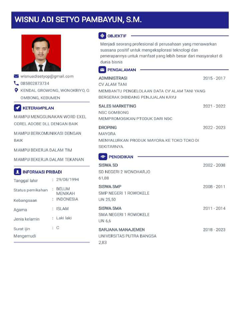 CV Dan Documen | PDF