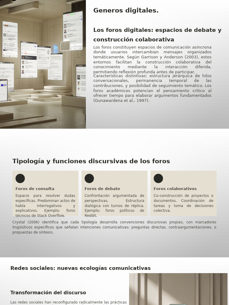 Los Foros Digitales Espacios de Debate y Construccion Colaborativa ...