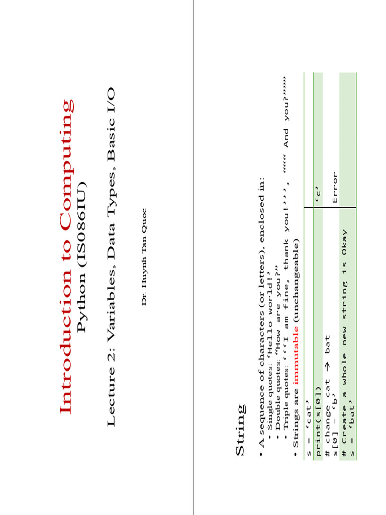 Intro2com - Chap02 - Part2 - QH | PDF | Computer Programming | Software ...