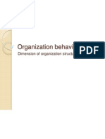 Organization Behavior Dimensions