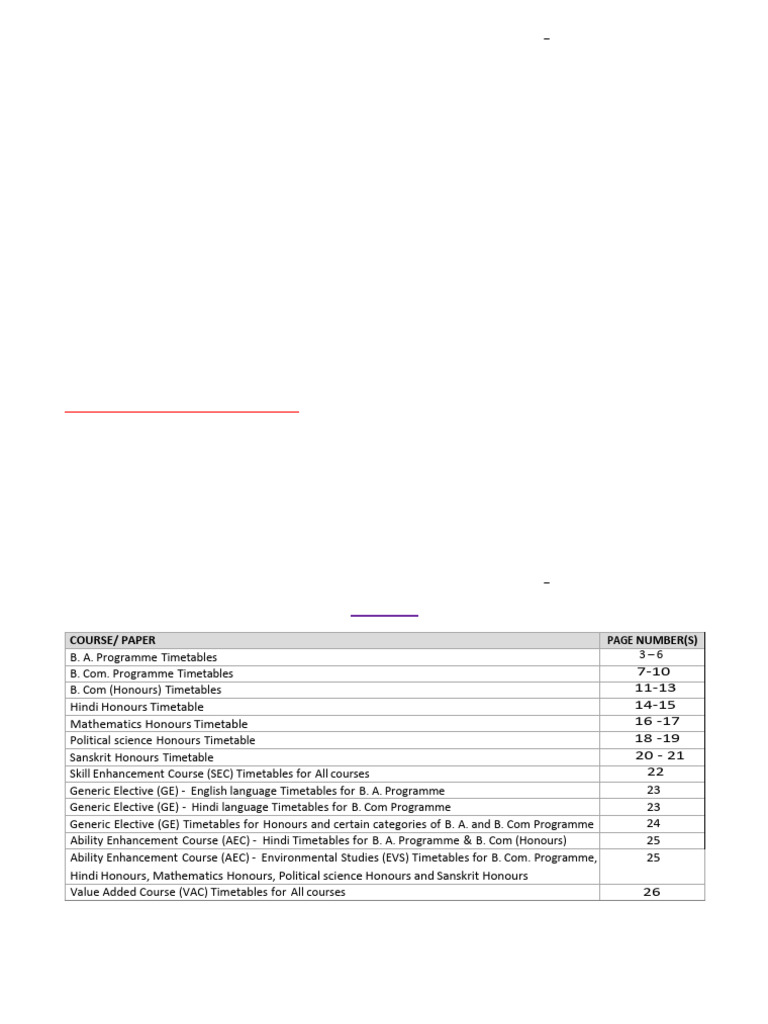 2nd Semester Class Timetables 22 January 2026 | PDF | Algebra