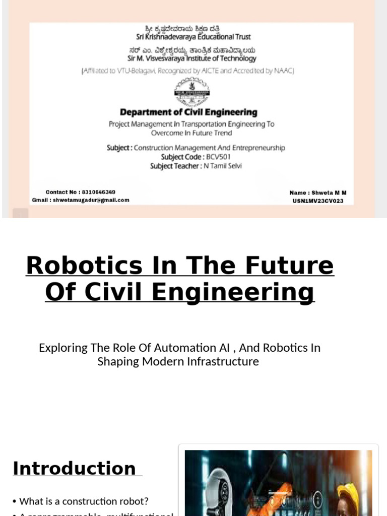 Usrobotics in the Future of Civil Engineering 1 (1)2420[1] | PDF ...