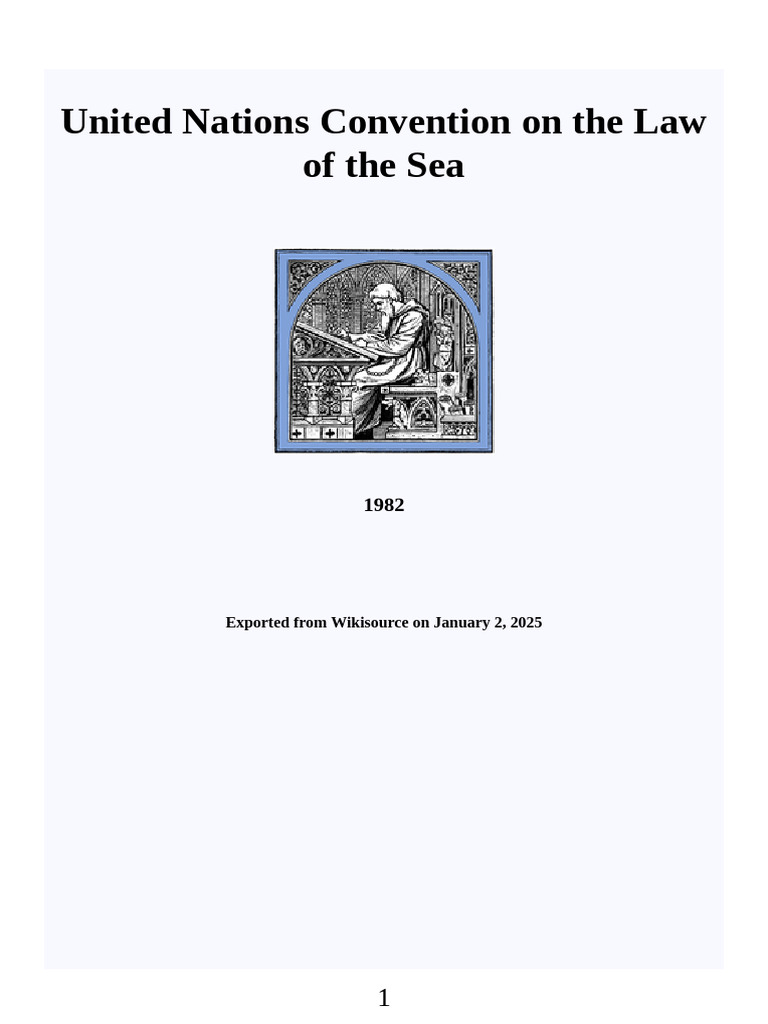 United Nations Convention On The Law of The Sea | PDF | Territorial ...