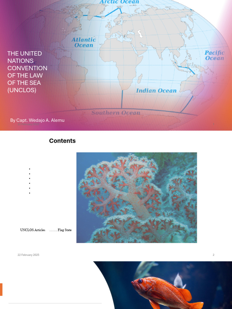 The United Nations Convention of the Law of the Sea | PDF | Territorial ...
