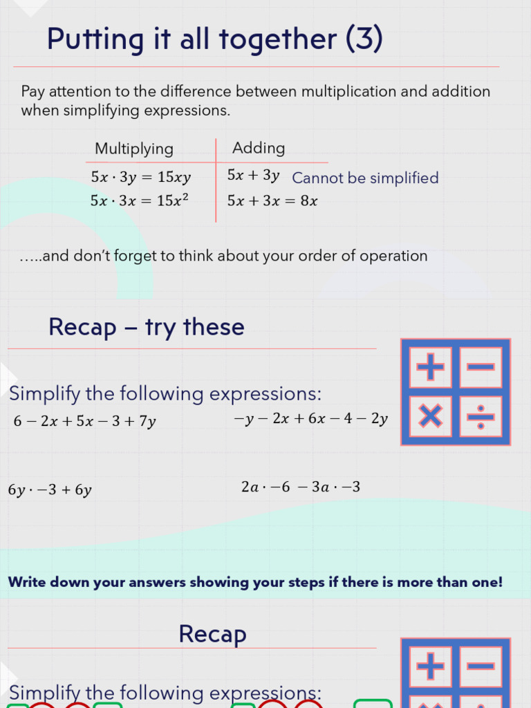 Unit 3 - What The X Lesson 6 | PDF | Multiplication | Mathematics