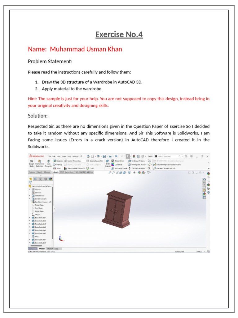 AutoCAD Exercise 4 | PDF