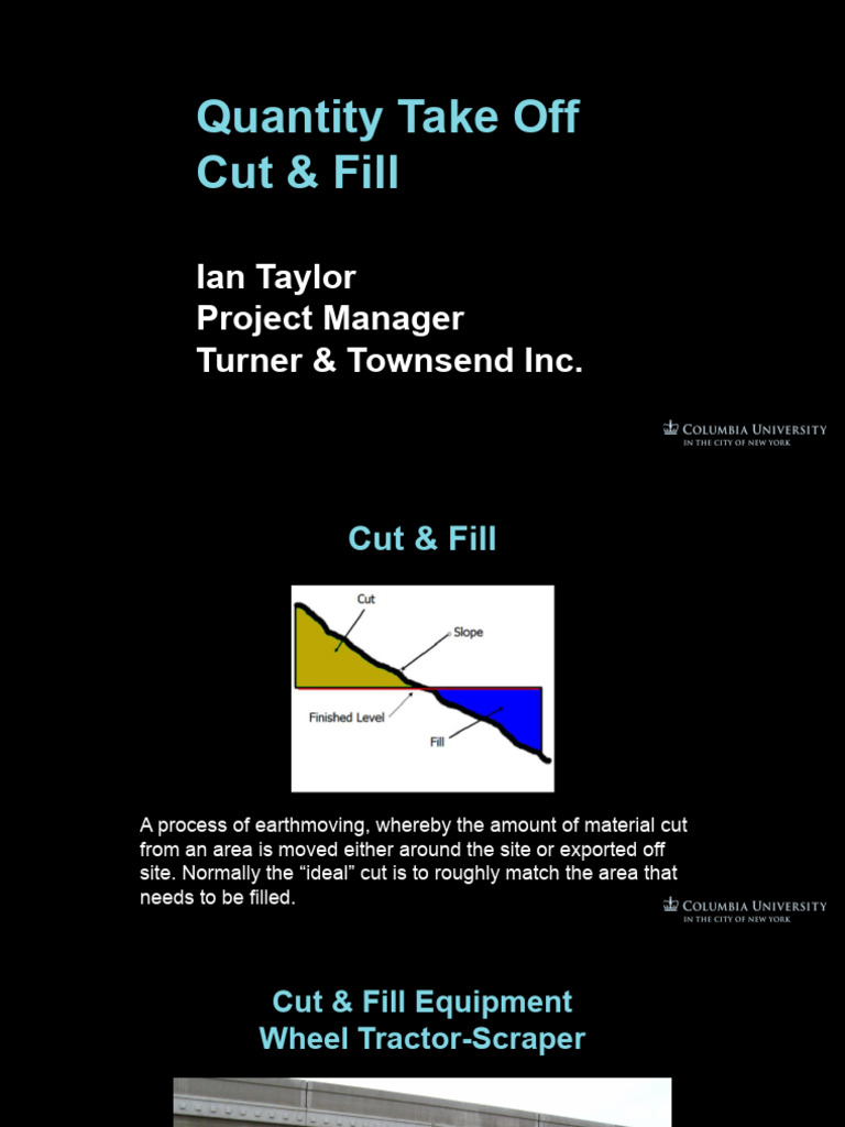 Cut and Fill | PDF