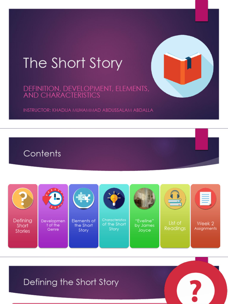 PPT-Elements of The Short Story | PDF | Plot (Narrative) | Narration