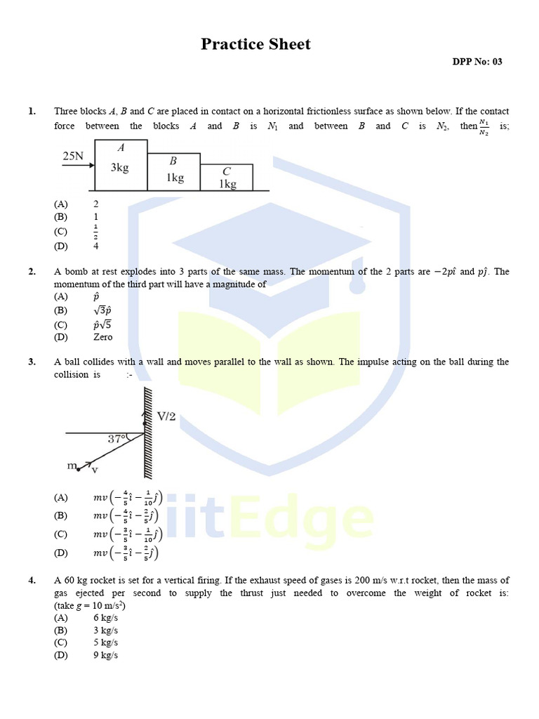 dpp 03 | PDF | Force | Rocket