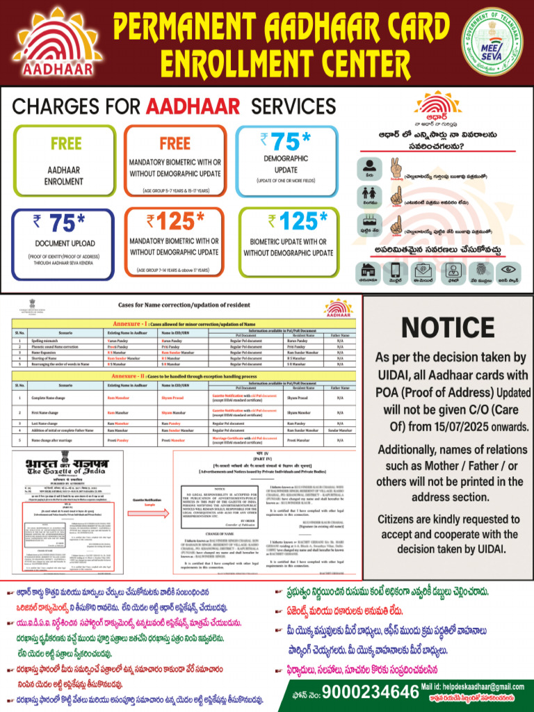 Aadhaar Latest Banner | PDF