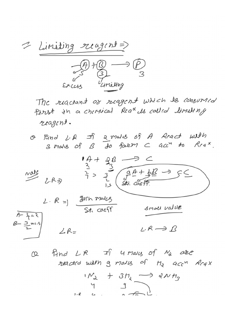 Limiting Reagent | PDF